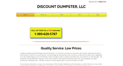 Desktop Screenshot of discountdumpsterllc.com